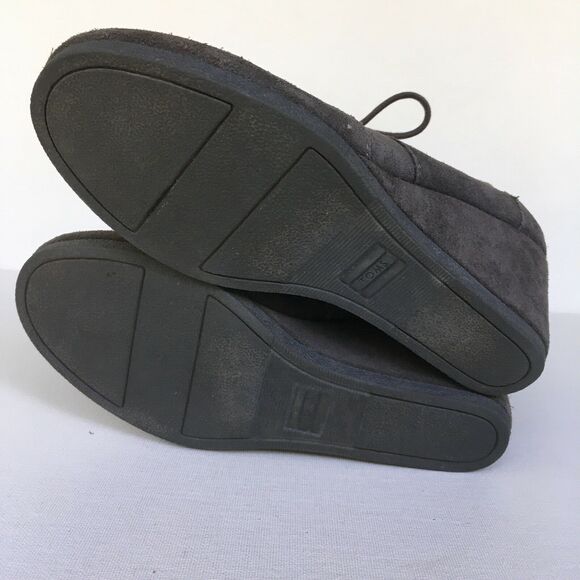 Toms Desert Wedge Size 6.5 Suede Lace Up Ankle Boots Booties Castlerock Gray - Picture 8 of 10